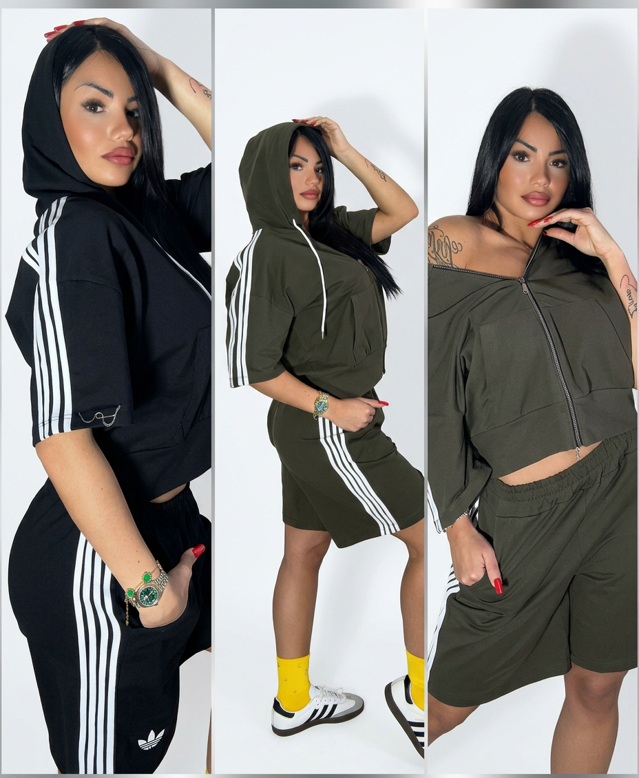 Coordinato crop sport
