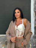Bralette merletto push up