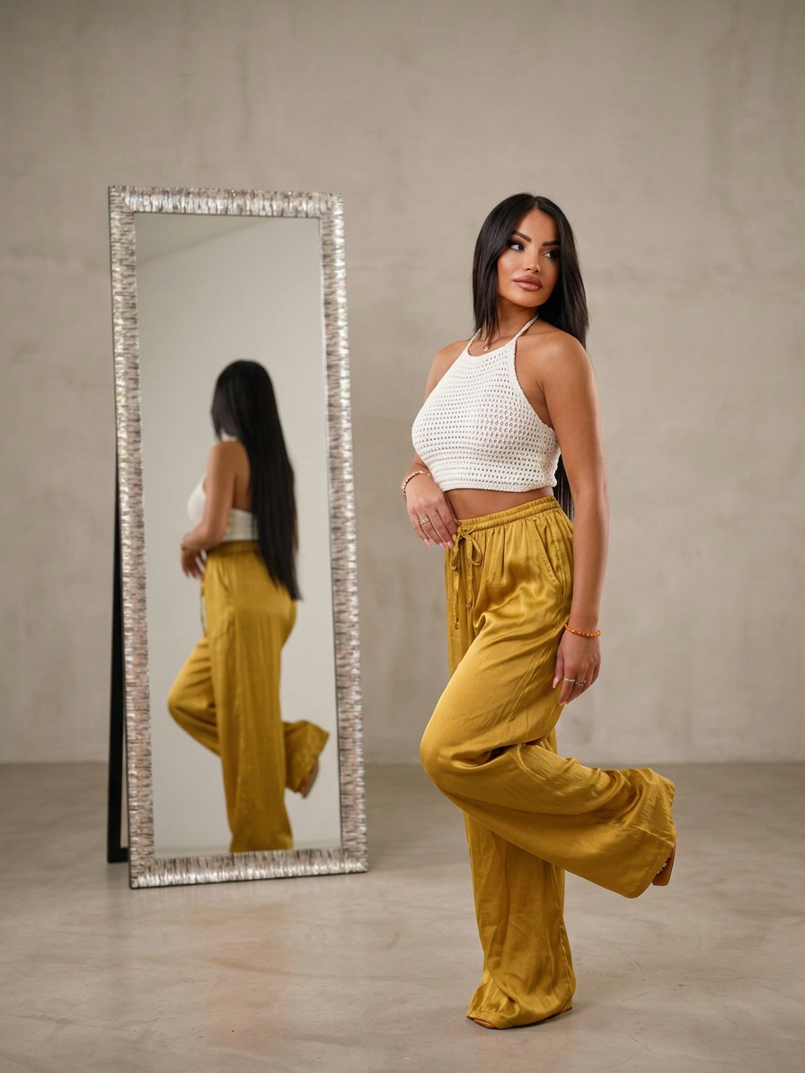 Pantalone palazzo sole