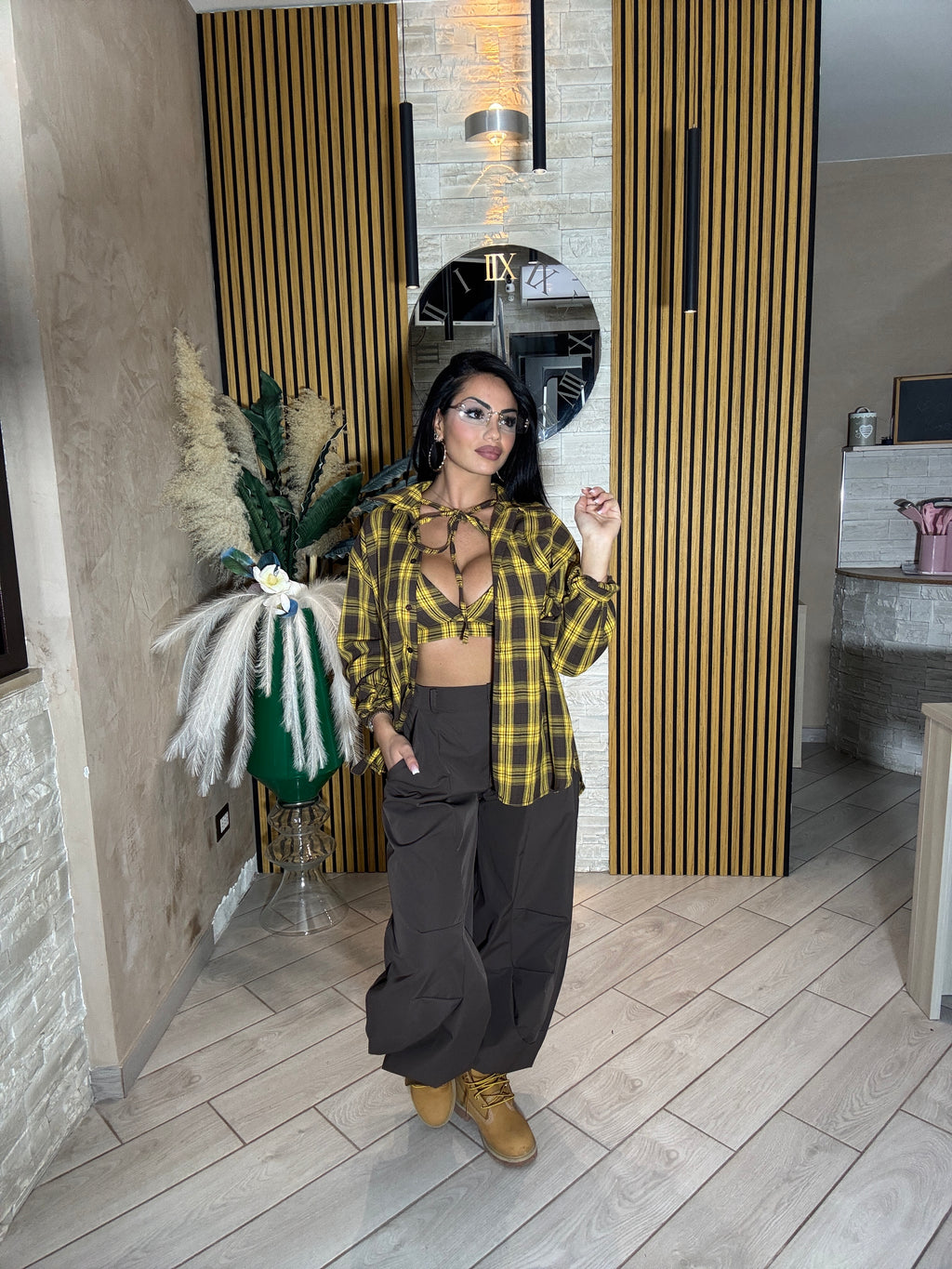 Set camicia + Top scozzese