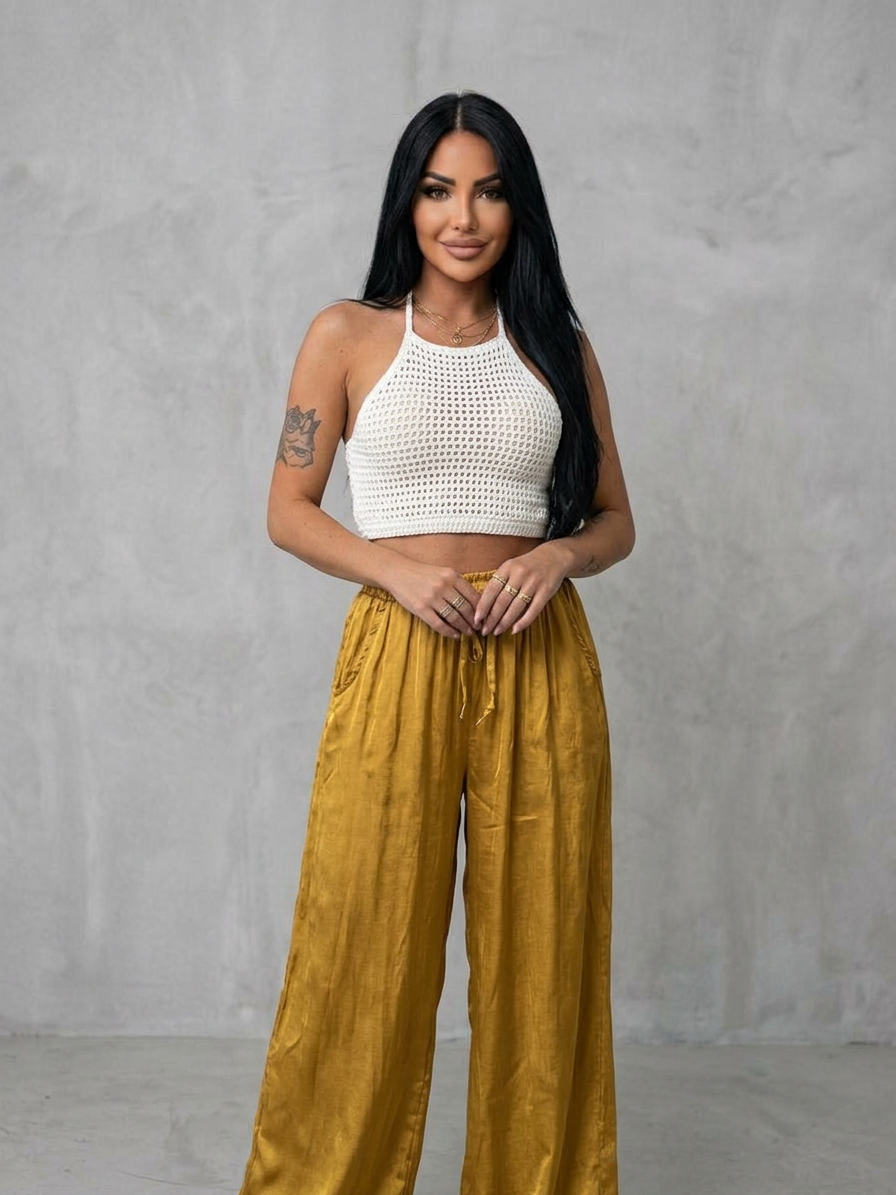 Pantalone palazzo sole