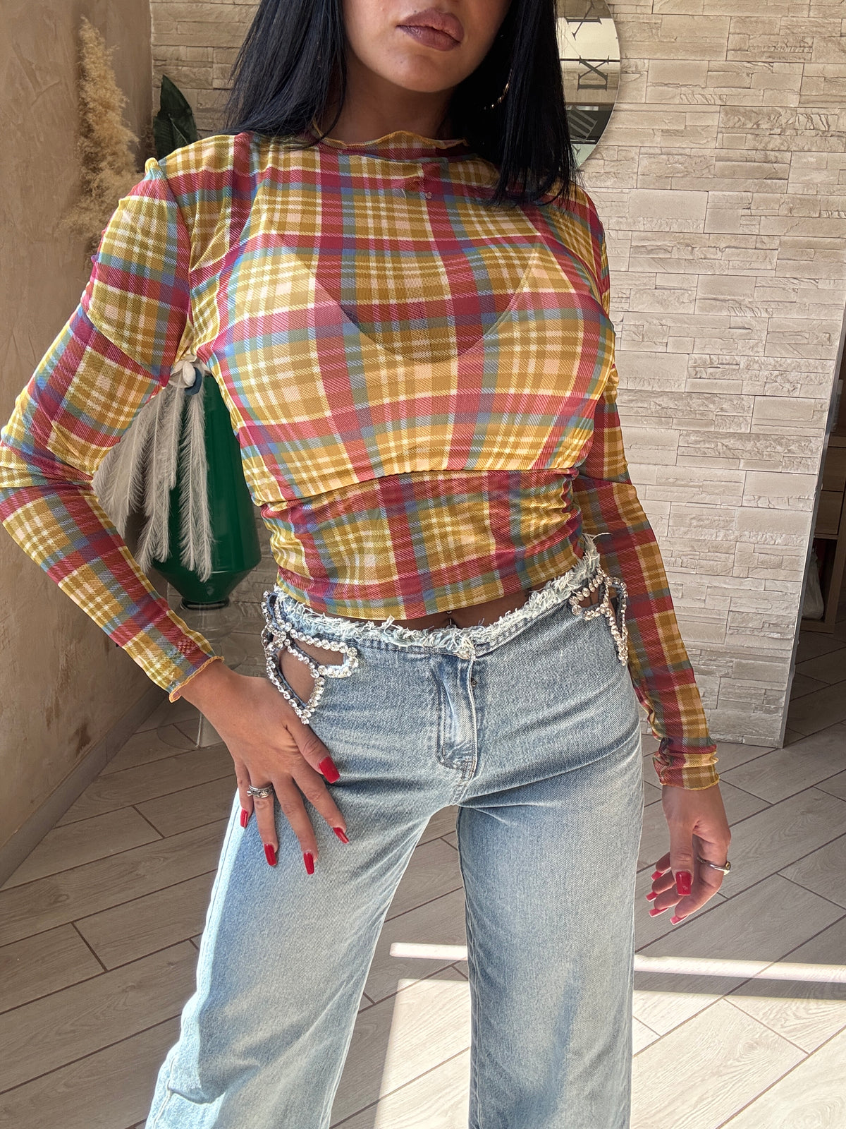 Maglia Mesh scozzese