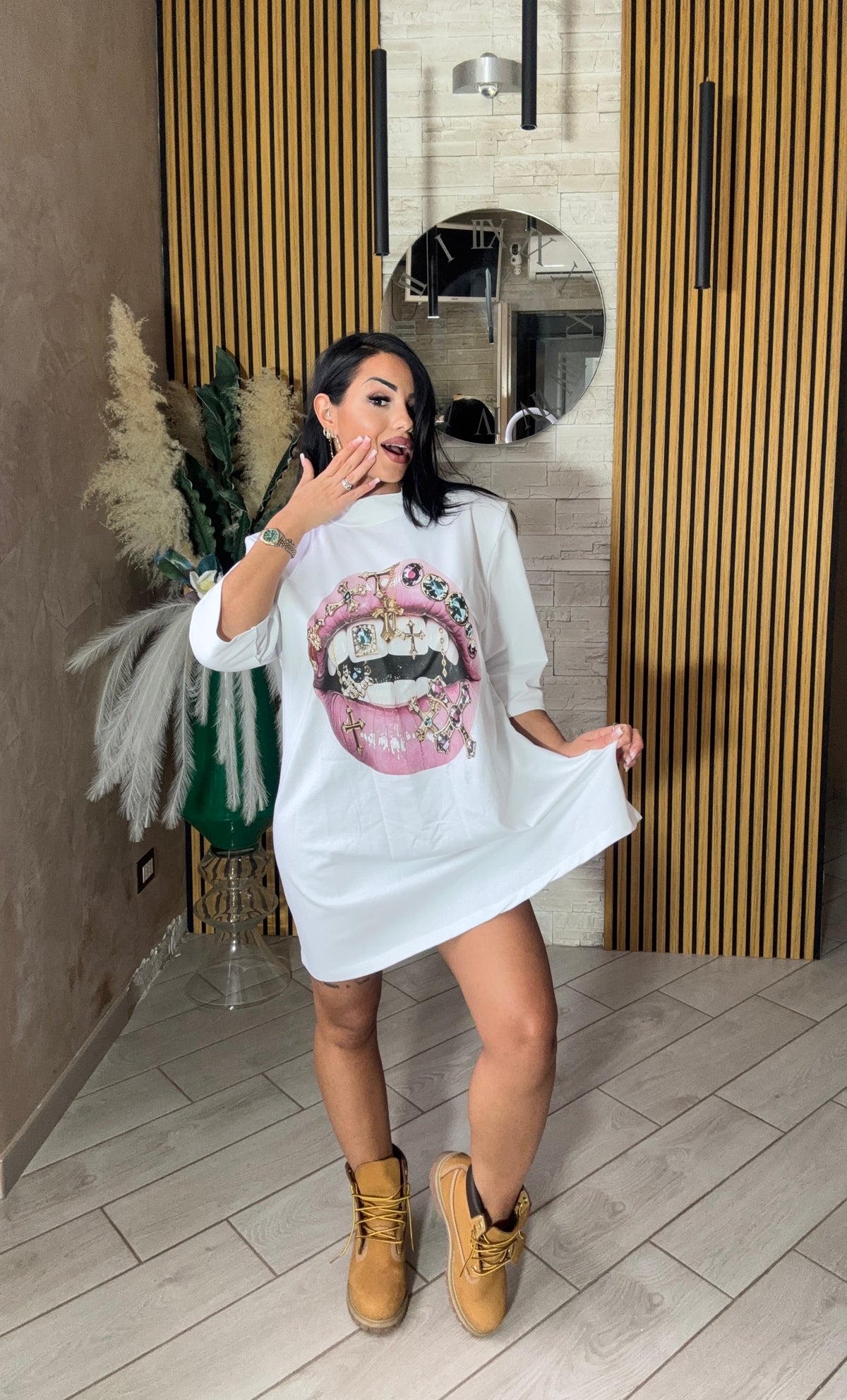 Maxi T-shirt lips