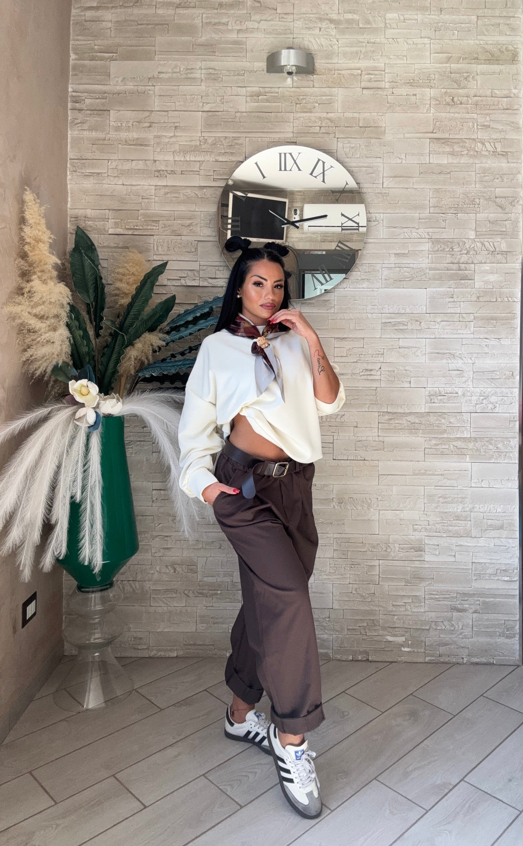 Pantalone elegant con cintura